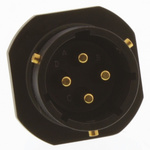 Amphenol Limited, 62GB 4 Way Cable Mount MIL Spec Circular Connector Receptacle, Pin Contacts,Shell Size 14, Bayonet