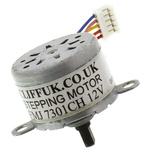 Cliff Electronics Stepper Motor, 40mNm Torque, 12 V, 5.625 °, 11.25 °, 3mm Shaft