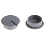 Sifam Potentiometer Knob Cap, 21mm Knob Diameter, Grey, For Use With Collet Knob