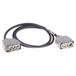 Harting Cable Assembly, 6 Way, 22A, Female to Male, Han HSB, 300 V, 600 V