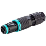 RS PRO Tee Socket, 2-Pole, Female, 1-Way, Cable Mount, 10A, IP68
