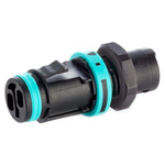 RS PRO Tee Socket, 2-Pole, Female, 1-Way, Panel Mount, 10A, IP68