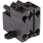 Wieland ST18 Series Distribution Block, 3-Pole, Male to Female, 3-Way, 16A, IP20