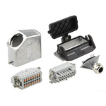 Phoenix Contact Connector Set, 16 Way, 16A, Female, Male, HC, 500 V