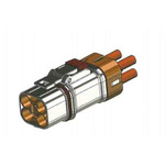 Amphenol Powerlok Connector, 4 Way, 45A, Female to Male, PL084X, Cable Mount, 1.0 kV
