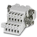 Phoenix Contact Terminal Adapter, 10 Way, 16A, Male, HC, DIN Rail, 500 V