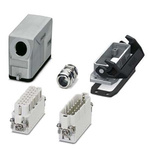 Phoenix Contact Connector Set, 16 Way, 16A, Female, Male,  HC-STA