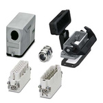 Phoenix Contact Connector Set, 16 Way, 16A, Female, Male,  HC-STA