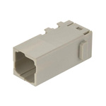 HARTING Crimp Connector Cube, 4 Way, 16A, Male, Han-Modular, Han-Domino, Cable Mount, 400 V