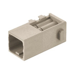 HARTING Crimp Connector Cube, 6 Way, 10A, Male, Han-Modular, Han-Domino, Cable Mount, 250 V