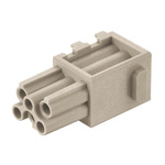 HARTING Crimp Connector Cube, 6 Way, 10A, Female, Han-Modular, Han-Domino, Cable Mount, 250 V