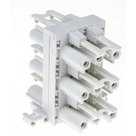 Wieland GST18 Series Distribution Block, 3-Pole, Female, 5-Way, 16A, IP40