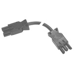 Wieland GST18I3 Series Cable Assembly, 3-Pole, Female to Male, Cable Mount, 16A, IP20