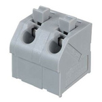 Wago 250 Series PCB Terminal Strip, 2-Pole, Female, 2-Way, PCB Mount, 10 (CSA) A, 17.5 (IEC/EN 60664-1) A, 2 (UL) A