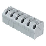 Wago 250 Series PCB Terminal Strip, 6-Pole, Female, 6-Way, PCB Mount, 10 (CSA) A, 17.5 (IEC/EN 60664-1) A, 2 (UL) A