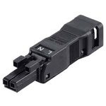 Wago 890 Series WINSTA MINI Socket, 2-Pole, Female, 2-Way, Cable Mount, 16A, IP40