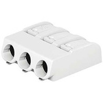 Wago 2061 Series PCB Terminal Block, 3-Pole, Female, 3-Way, PCB Mount, 10 (UL) A, 17.5 (IEC/EN 60664-1) A