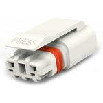TE Connectivity SlimSeal Connector Miniature Series Miniature, 2-Pole, Male, 2-Way, Cable Mount, 5A, IP67