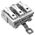 Wago 294 Series Power Supply Connector, 3-Pole, Female, 24A