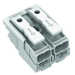 Wago 294 Series Power Supply Connector, 2-Pole, Female, 24A