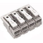 Wago 294 Series Power Supply Connector, 4-Pole, Female, 24A