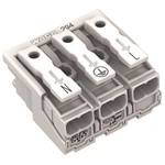 Wago 294 Series Power Supply Connector, 3-Pole, Female, 24A