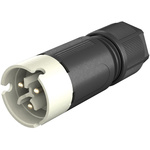Wieland RST 08i2/3 Series Circular Connector, 2-Pole, Male, Cable Mount, 8A, IP66, IP68, IP69