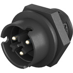 Wieland RST 08i2/3 Series Male Connector, 2-Pole, Male, Panel Mount, 8A, IP66, IP68, IP69