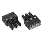 Wago 770 Series Lighting Connector, 3-Pole, Female, 3-Way, Cable Mount, 25A