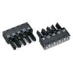 Wago 770 Series Lighting Connector, 5-Pole, Female, 5-Way, Cable Mount, 25A