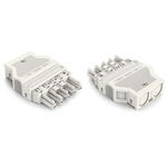 Wago 770 Series Lighting Connector, 5-Pole, Female, 5-Way, Cable Mount, 25A