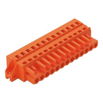 Wago 231 Series Connector, 13-Pole, Female, 13-Way, Snap-In, 16A