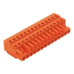 Wago 231 Series Connector, 14-Pole, Female, 14-Way, Snap-In, 16A