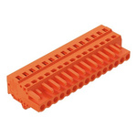 Wago 231 Series Pluggable Connector, 15-Pole, Female, 15-Way, Snap-In, 16A