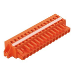 Wago 231 Series Connector, 15-Pole, Female, 15-Way, Snap-In, 16A