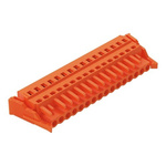 Wago 231 Series Pluggable Connector, 16-Pole, Female, 16-Way, Snap-In, 16A