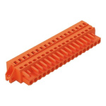 Wago 231 Series Pluggable Connector, 18-Pole, Female, 18-Way, Snap-In, 16A