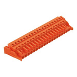 Wago 231 Series Pluggable Connector, 19-Pole, Female, 19-Way, Snap-In, 16A