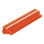 Wago 231 Series Pluggable Connector, 21-Pole, Female, 21-Way, Snap-In, 16A