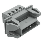 Wago 231 Series Pluggable Connector, 4-Pole, Male, 4-Way, Snap-In, 12A