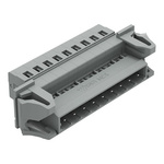 Wago 231 Series Pluggable Connector, 9-Pole, Male, 9-Way, Snap-In, 12A