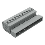 Wago 231 Series Pluggable Connector, 11-Pole, Male, 11-Way, Plug-In, 12A