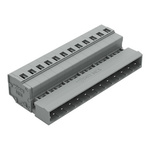 Wago 231 Series Pluggable Connector, 12-Pole, Male, 12-Way, Plug-In, 12A
