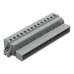 Wago 231 Series Pluggable Connector, 14-Pole, Male, 14-Way, Feed Through, 15A