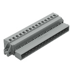 Wago 231 Series Pluggable Connector, 15-Pole, Male, 15-Way, Feed Through, 12A