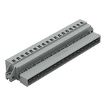 Wago 231-618 Series Pluggable Connector, 18-Pole, Male, 18-Way, Feed Through, 15A