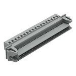 Wago 231 Series Pluggable Connector, 18-Pole, Male, 18-Way, Snap-In, 12A