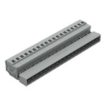 Wago 231 Series Pluggable Connector, 19-Pole, Male, 19-Way, Snap-In, 12A