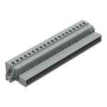 Wago 231 Series Pluggable Connector, 20-Pole, Male, 20-Way, Snap-In, 12A