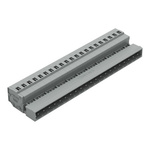 Wago 231 Series Pluggable Connector, 21-Pole, Male, 21-Way, Snap-In, 15A